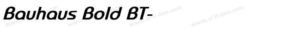 Bauhaus Bold BT字体转换